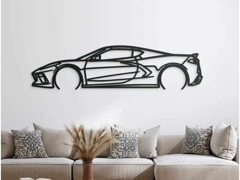 2021 C8 Corvette Wall Sticker
