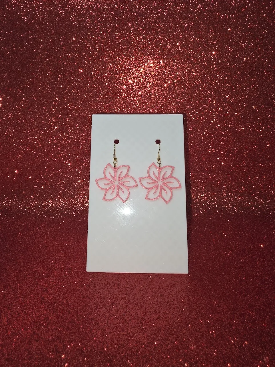 Flower v3 earrings view 2