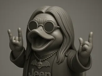 ozzy quacker rubber duck