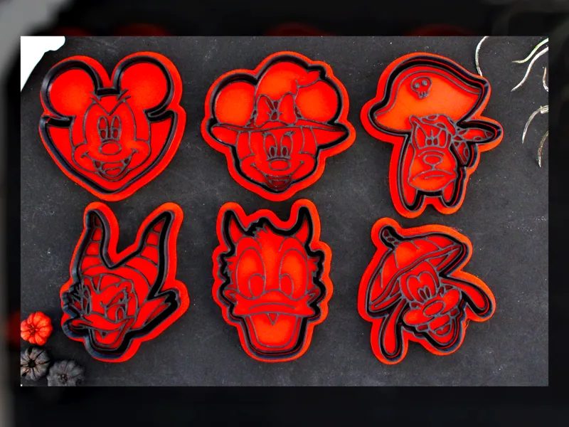 Mickey Mouse Halloween Cookie Cutter Set 6 pcs