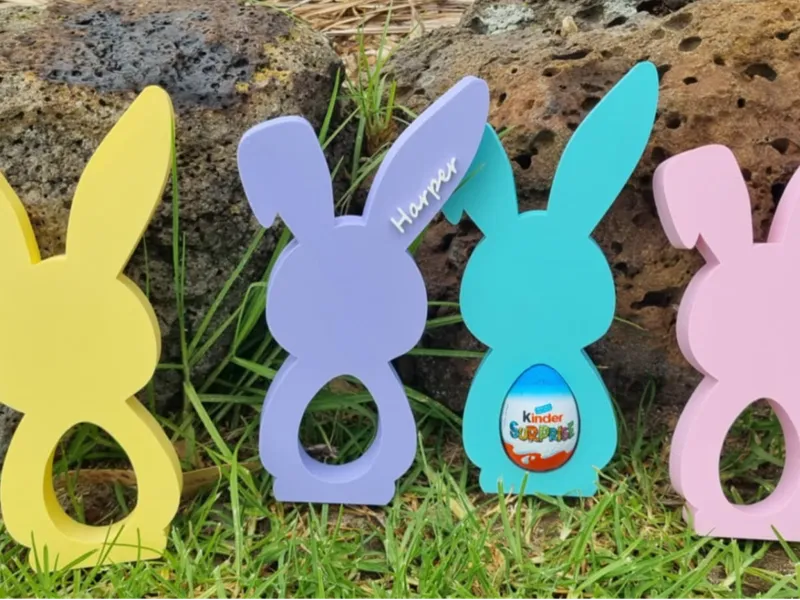 Easter Bunny Kinder Egg Holder