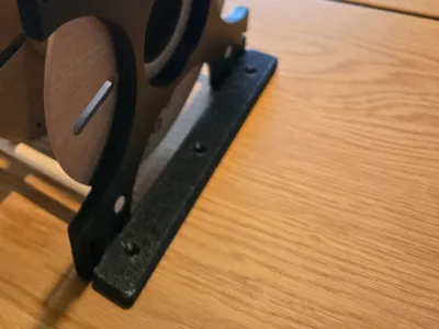 Screw plate for filament spool storage system