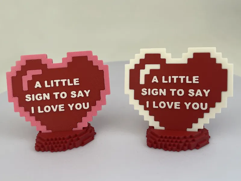 Valentine's Day I Love You Miniature Sign Gift