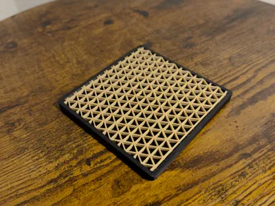 Modern Kumiko Drink Coaster