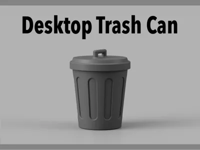 Decorative Desk Trash Can