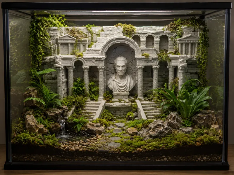 Roman Ruins - Terrarium & Aquarium Background
