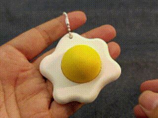 Fried Egg EDC ratchet Keychain