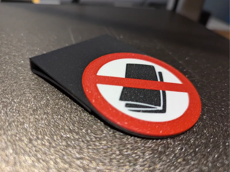 No flyer sign