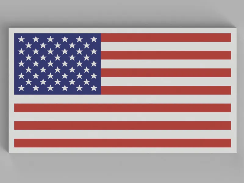 Official American Flag Multicolor 5in