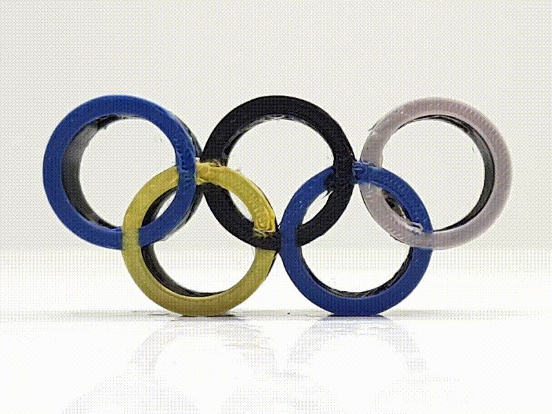 Paris-Olympic rings text flip