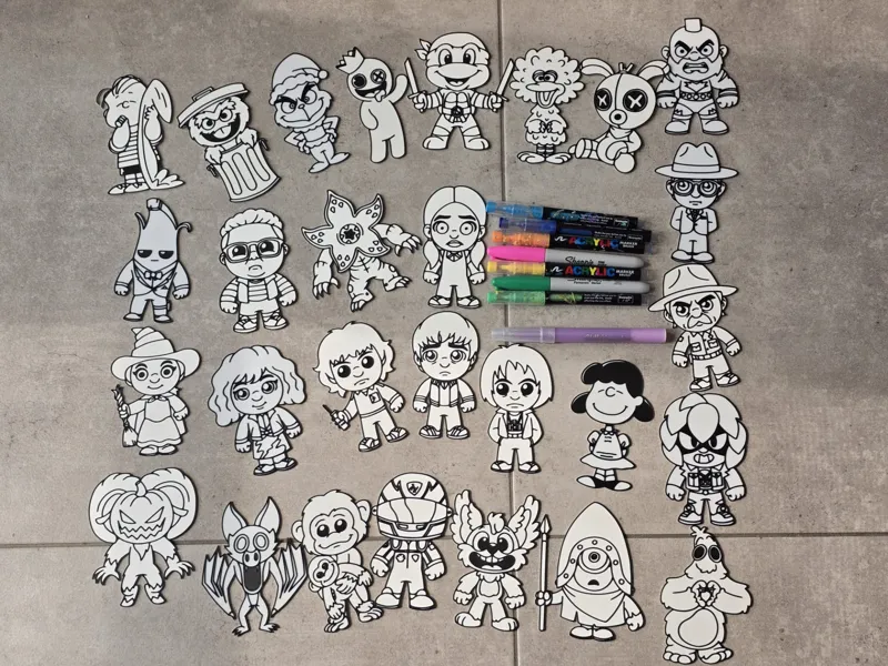 Massive Pop Culture Paint Coloring DIY Craft Set