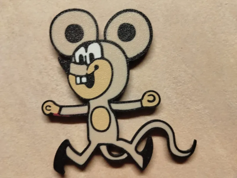 Mouse from the fairy tale Mole magnet Myška