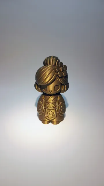 Escenografía en miniatura: Kokeshi-Dame "Bluetenhaar" traditionelles Gewand — vista de referencia 3