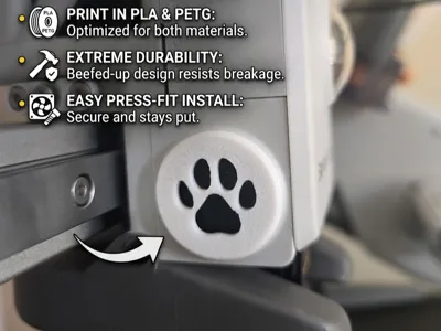 A1 / A1 Mini Extruder Paw Fan Cover Vent Accessory