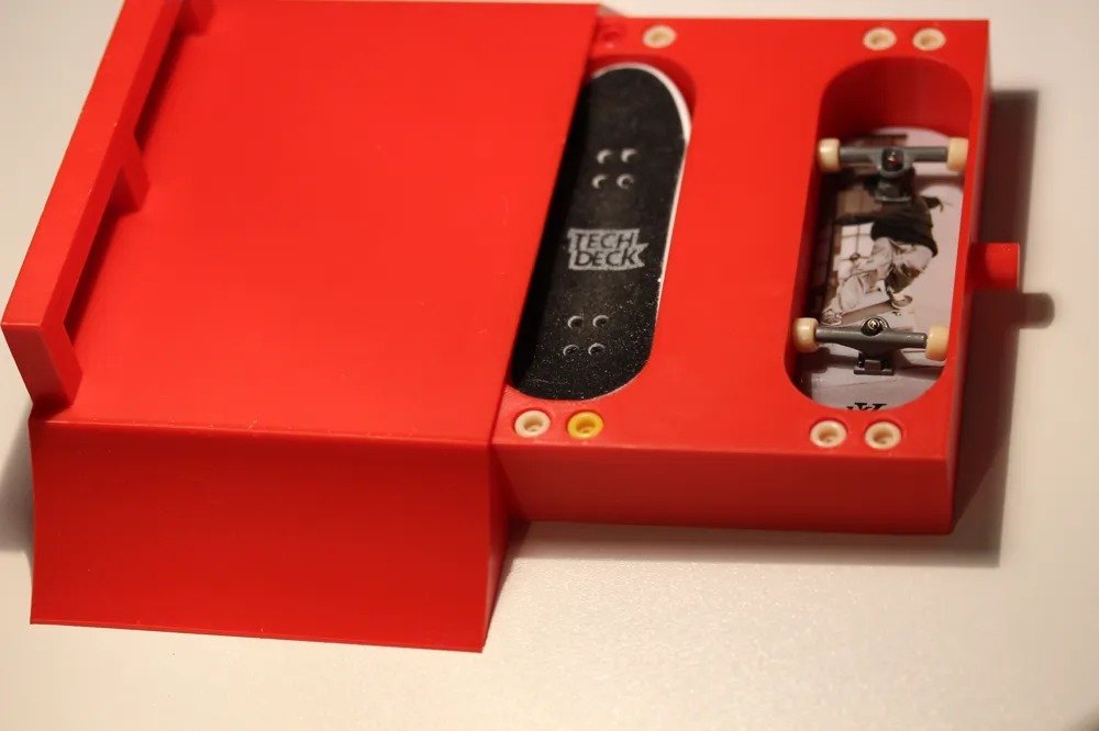 Tech Deck 3 In 1 Ramp Tech deck ramp with built in storage - Free 3D Print Model - MakerWorld