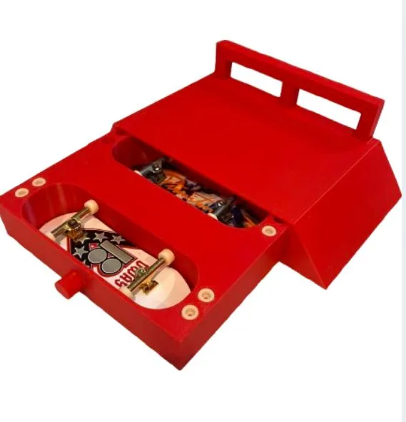 Tech Deck 3 In 1 Ramp Tech deck ramp with built in storage - Free 3D Print Model - MakerWorld