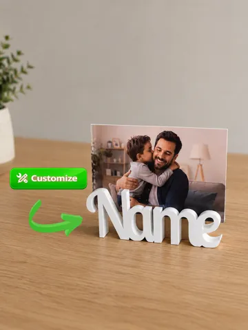 Soporte: Porta Foto Personalizado com Nome — vista de referencia 2
