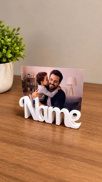 Soporte: Porta Foto Personalizado com Nome — vista de referencia 3