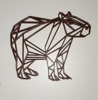 Tableau mural line art capybara — photo 2