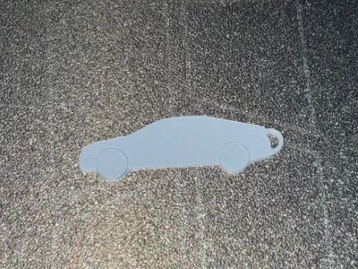 The Average Sedan Keychain