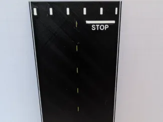 ho scale road no stop line