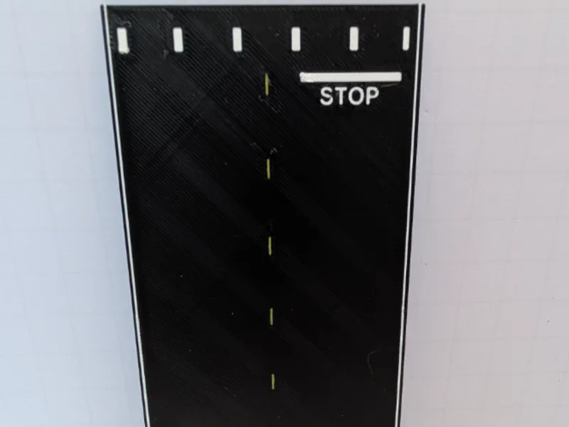 ho scale road no stop line