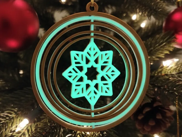 Christmas Rotatable Ring Ornament 