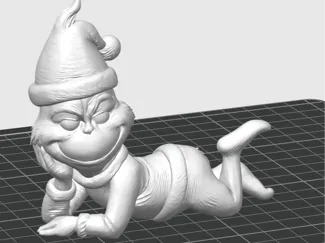 Single Color Grinch - Laying down - Christmas