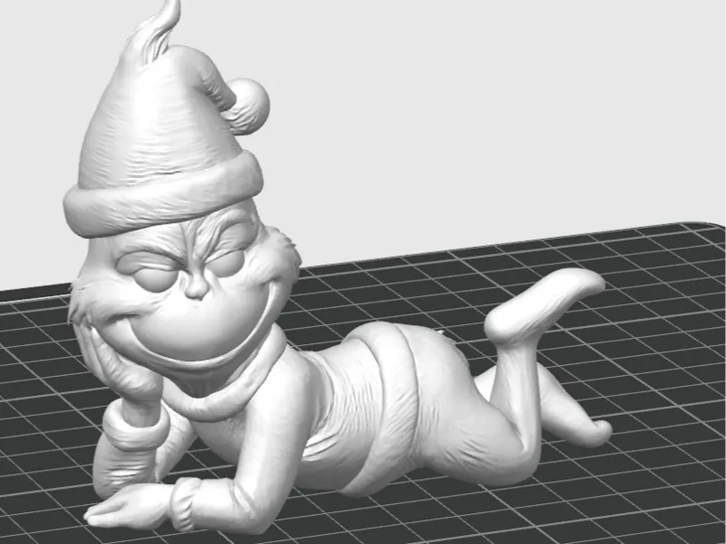 Single Color Grinch - Laying down - Christmas