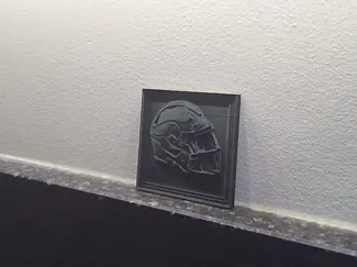 Vikings helmet relief