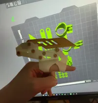 Smaller Fingers Version, 0.2mm layer, 2 walls, 15% infill