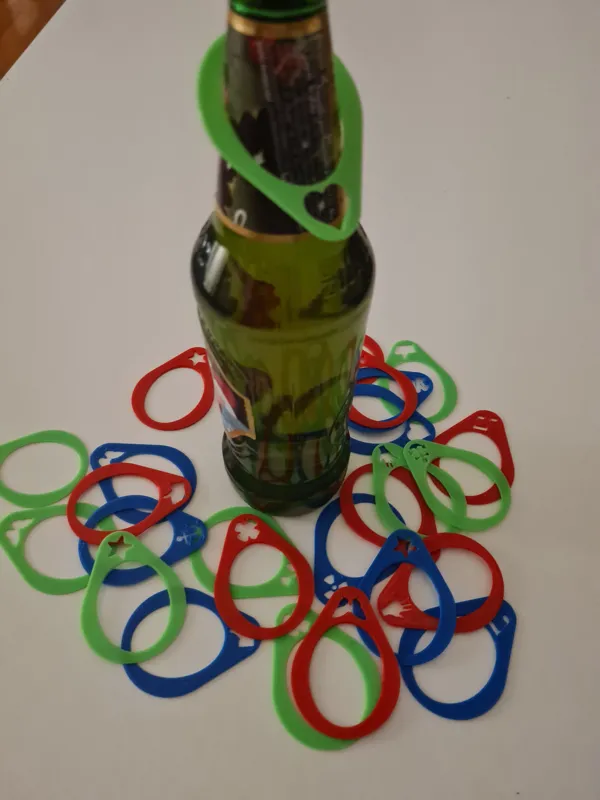 Markers for bottles (beer or similar)