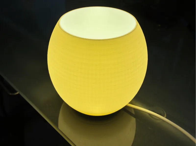 Globe Lamp with Bambu Puck LED  Lamp Twist Base