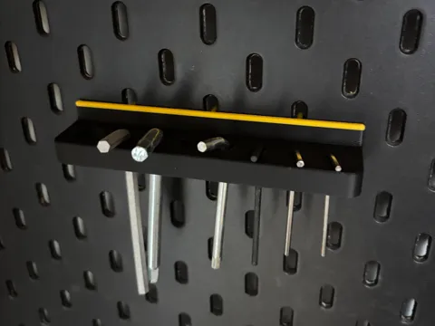 Letrero o emblema decorativo: IKEA SKÅDIS Inbusschlüsselhalter | Akzent Design — referencia de MakerWorld