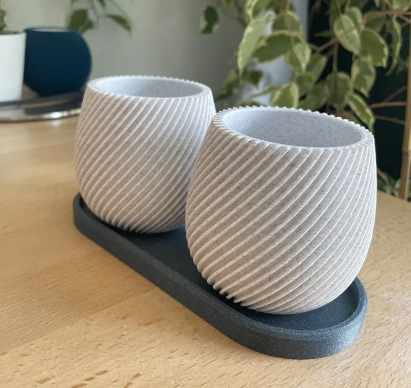 Untertopf für "Modern spiral planter" 