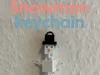 Snowman keychain
