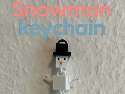 Snowman keychain
