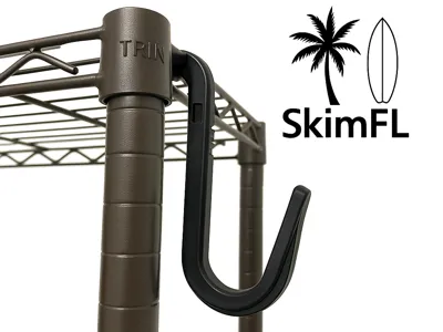 Heavy Duty Wire Shelf Rack Round Hook