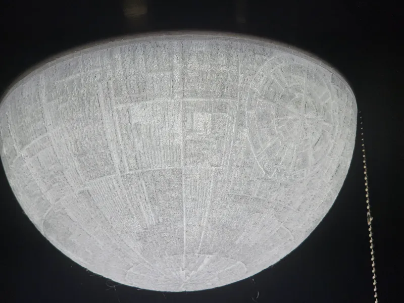 Death Star Light for a ceiling fan-Ashby Park 44"