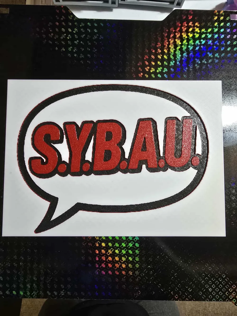 Sybu Stickers S.Y.B.A.U. HueForge by Soric23-D MakerWorld: Download Free 3D Models