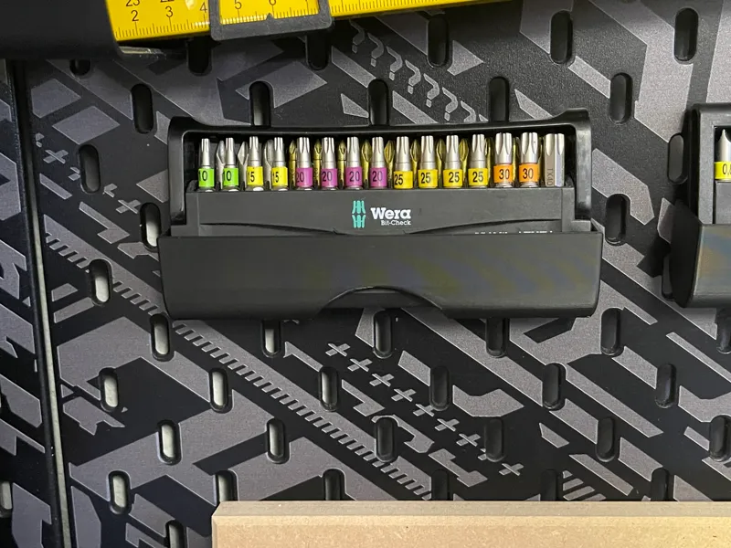 Wera Bit-Check 30 Wood TX HF 1 IKEA Skadis Holder