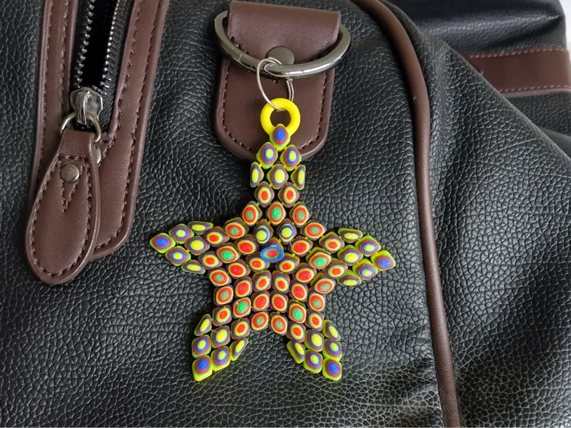 Key-ring Kelly the Flexi Starfish