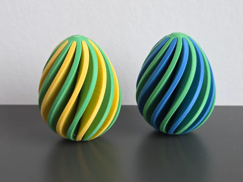 Spiral-Osterei – zweiteilig, steckbar