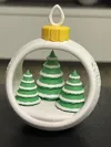 Christmas Bauble Pine Trees with Support 0.2mm layer, 3walls