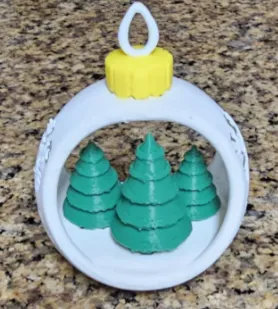 Christmas Bauble Pine Trees view 4