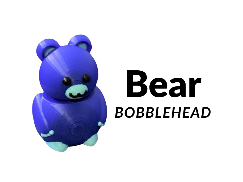 Spring Bear - Bobblehead/Clicker/Fidget