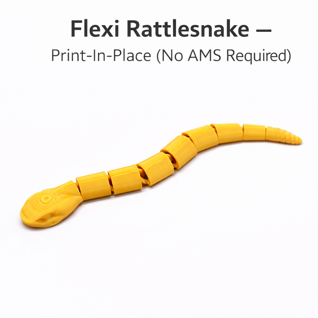 Miniatura 1 do modelo 3D Flexi Rattlesnake