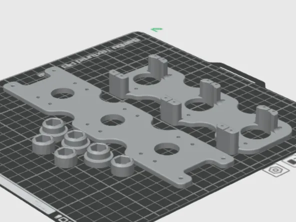 Montageplatte / Servomount für 3x Blastgate