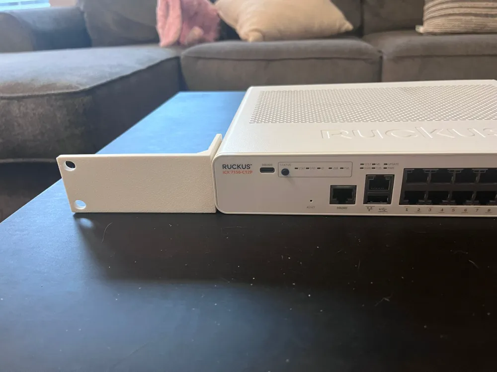Network Switch Rack Ear Rack Mount Ruckus Switch by Nick - MakerWorld
