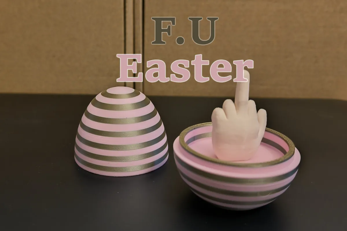 Colorful Easter Egg with a surprise - Free 3D Print Model - MakerWorld